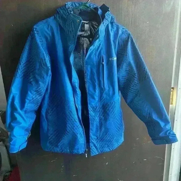 Columbia Omnitech Youth Boys Bugaboo II Bright Indigo Jacket, Large - Picture 1 of 10